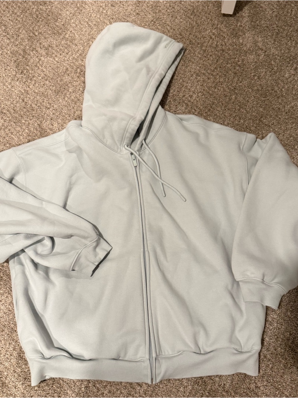 Aritzia Agave Green Sweatfleece Mega Fit Zip Hoodie